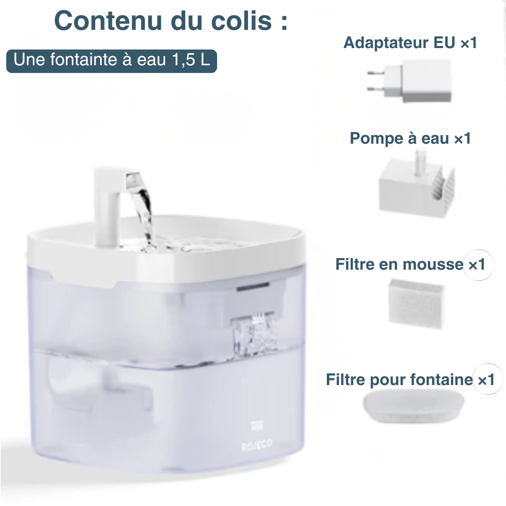 Fontaine à eau pour chats et chiens